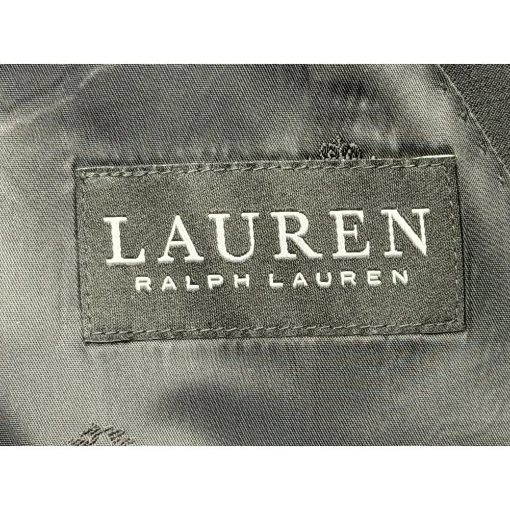 Lauren Ralph Lauren Mens 48L Black Wool Blend Sport Coat Stretch Blazer